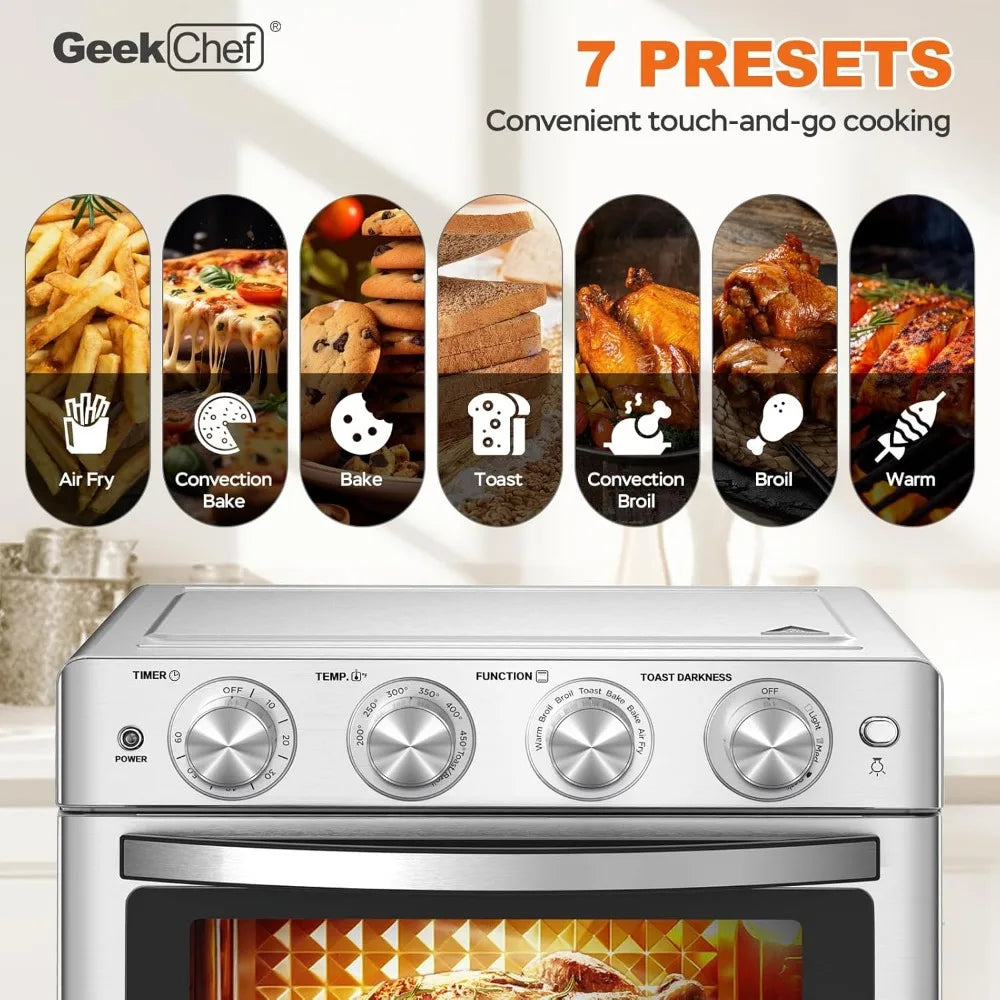 Air Fryer, Toast, Oven, w/ Bake, Roast, Pizza