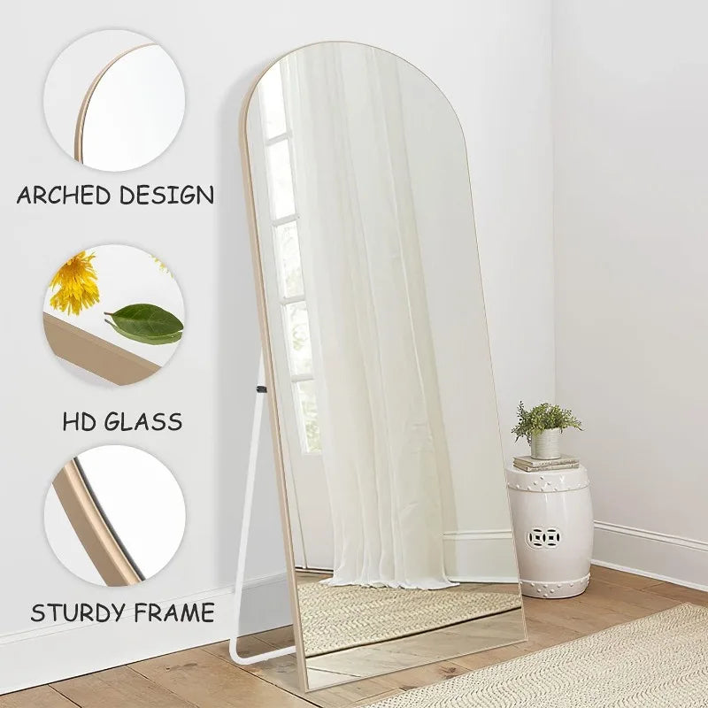 Arched Full Length Mirror 65"x22" Full Body