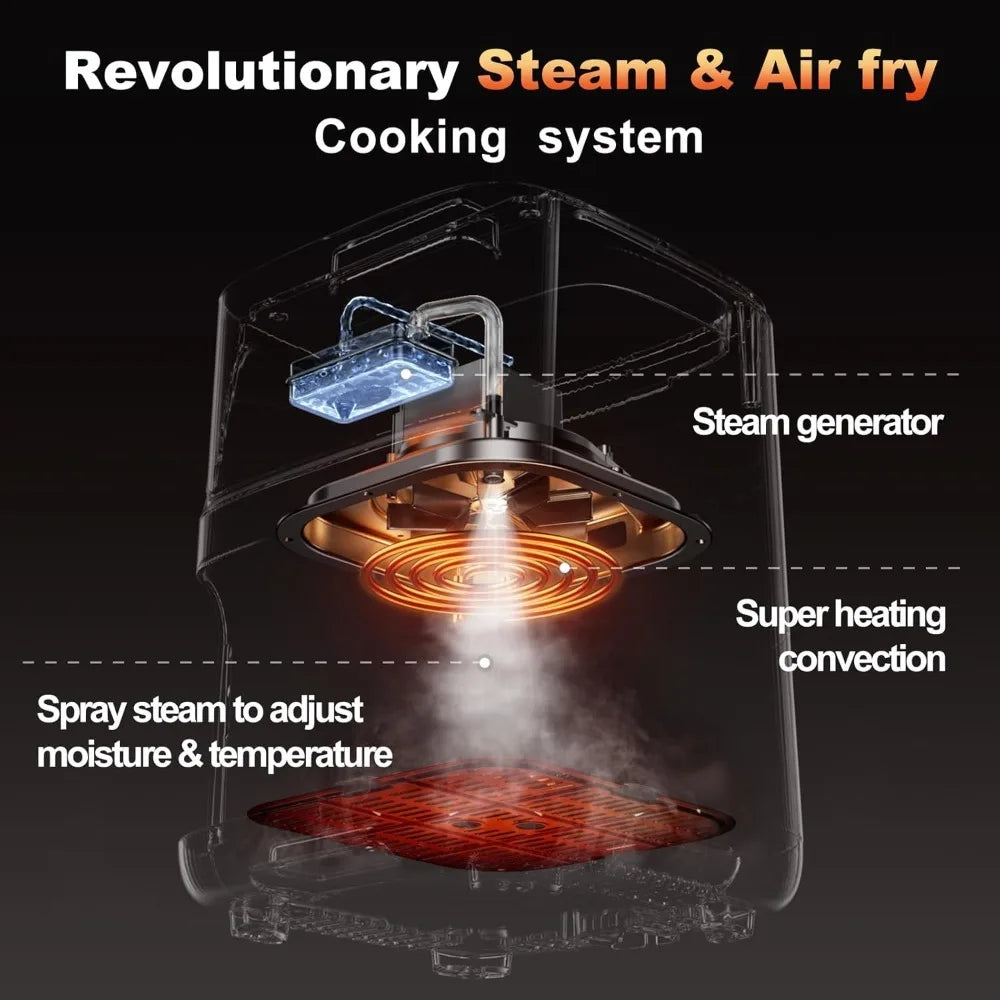 Air Fryer With Food Steamer Function