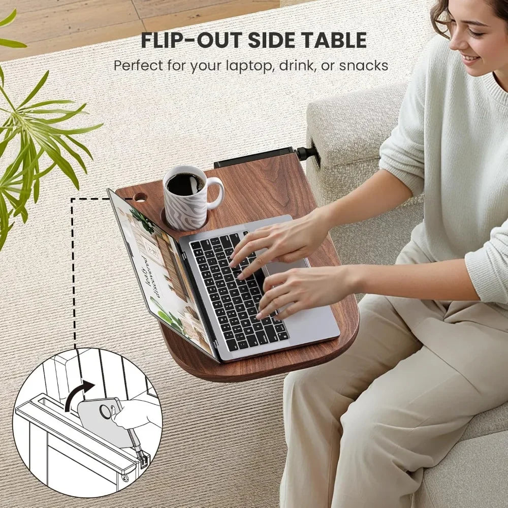 Sleeper Sofa,3-in-1 Convertible Sofa Bed,68' Couches for Living Room with USB & Side Pockets,Adjustable Backrest