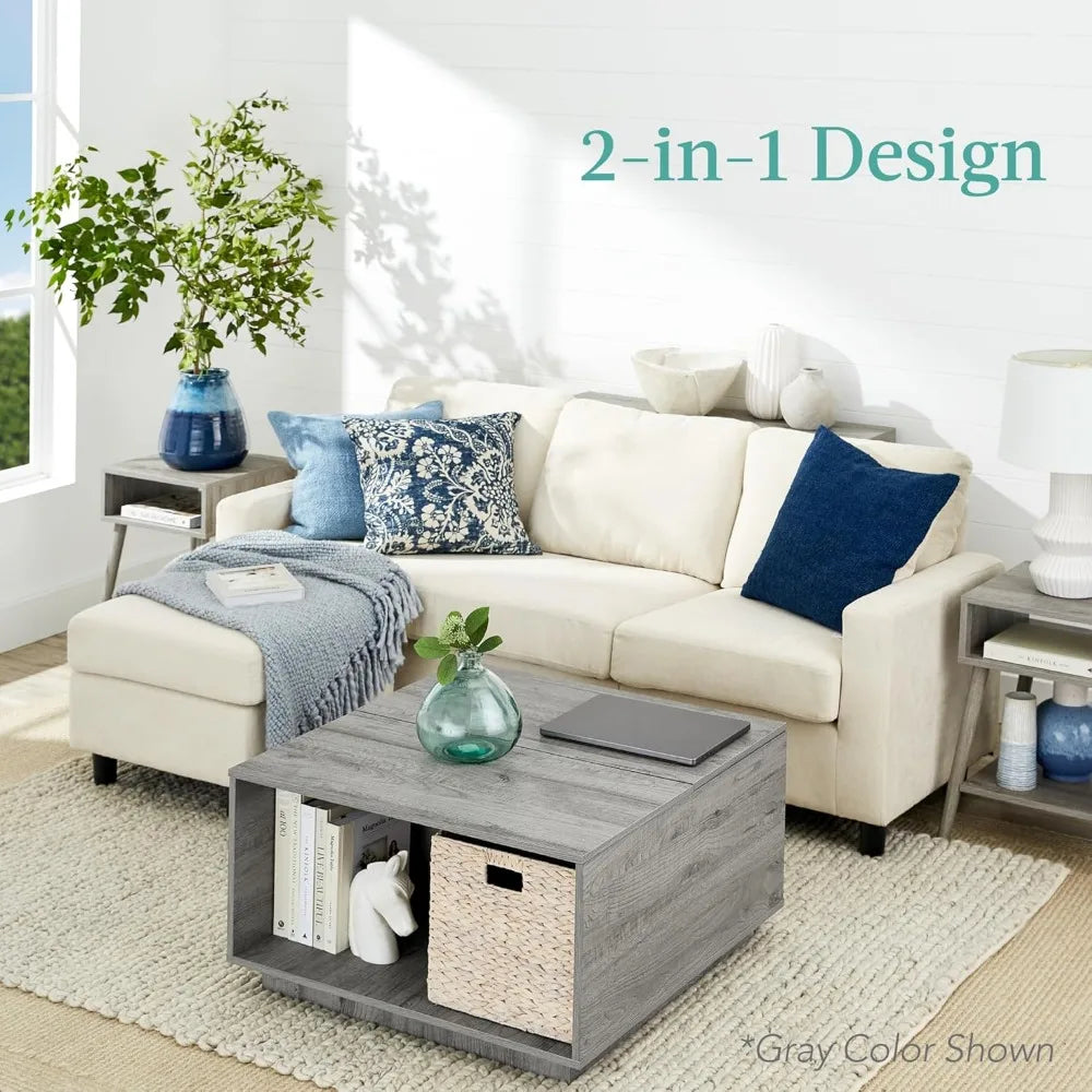Square Lift Top Coffee Table Multifunctional