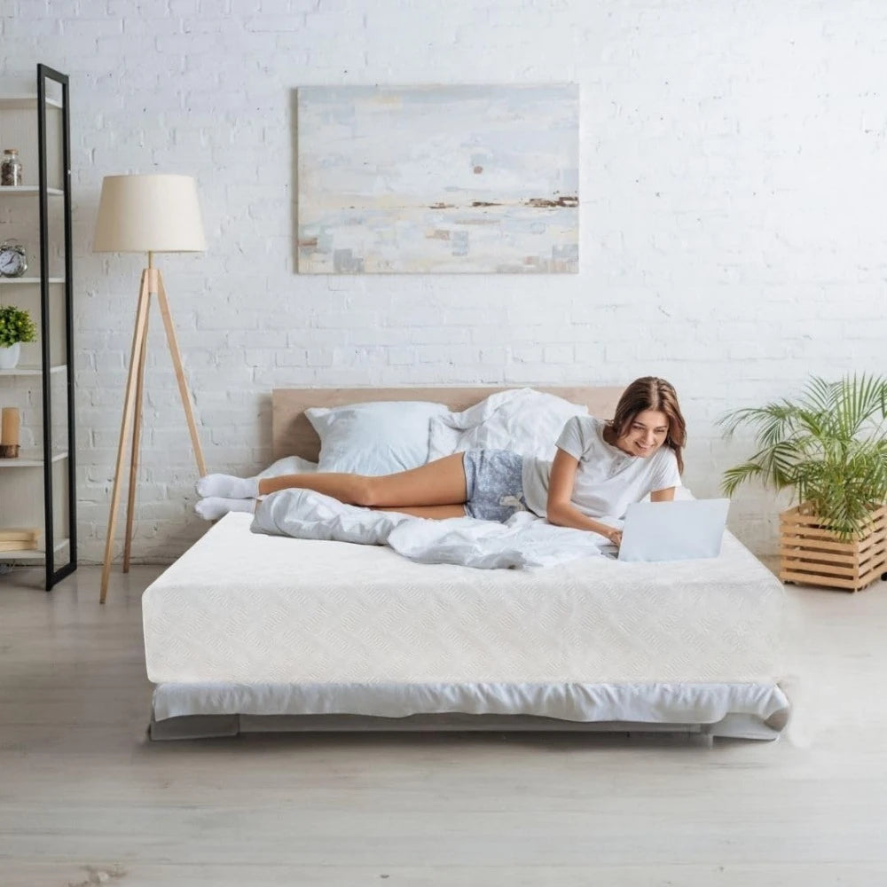 8” Gel Memory Foam Mattress, Bed in a Box/Medium Firm/Breathable Cooling-Gel Comfort Technology/Pressure Relief/Comfy Support
