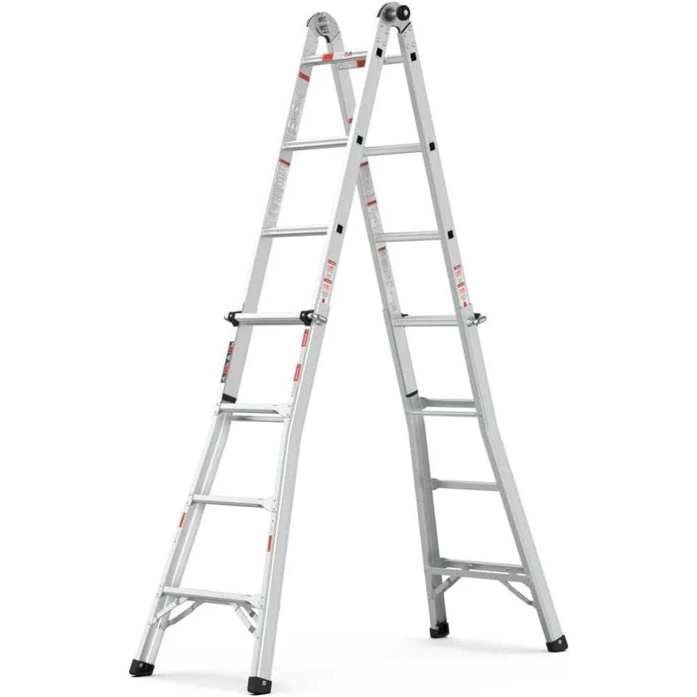17 Ft Aluminum Step Ladder A-Frame