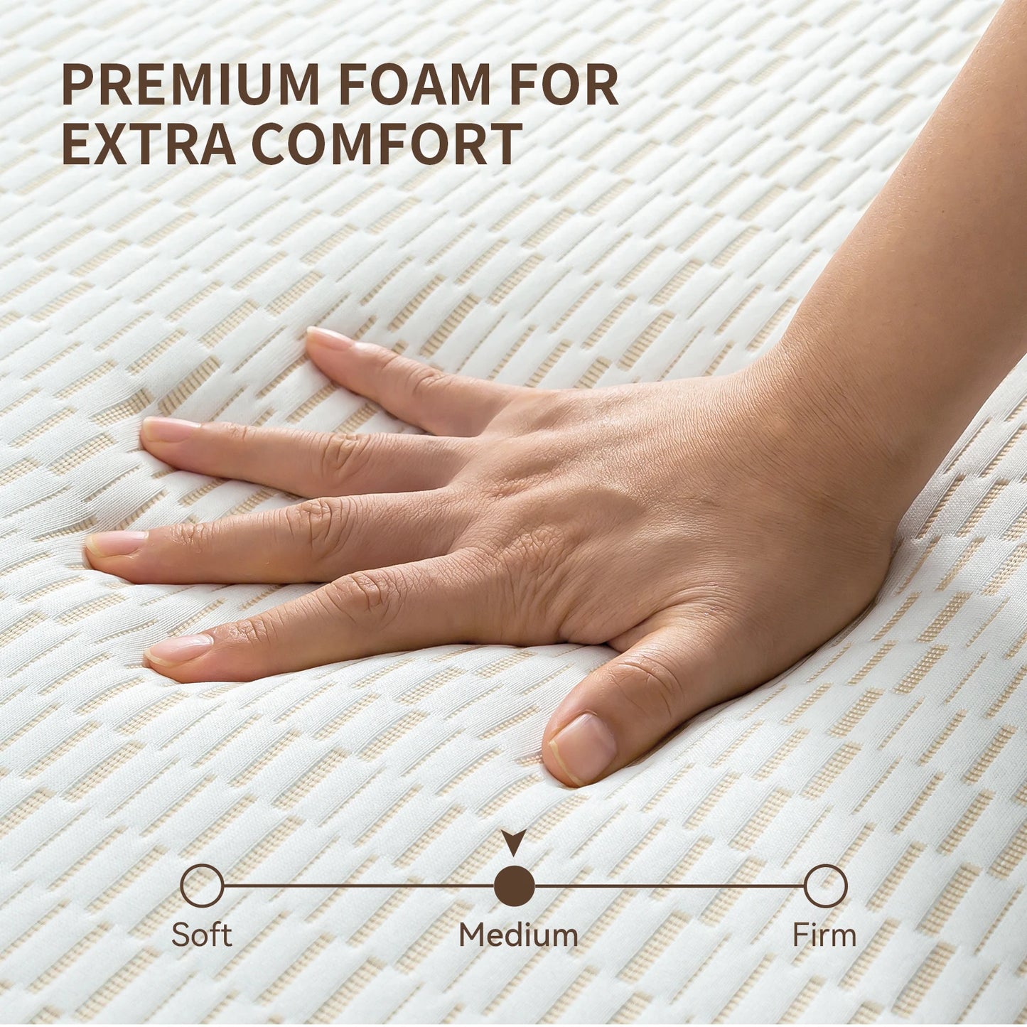 1 PC Tri Fold Memory Foam Mattress