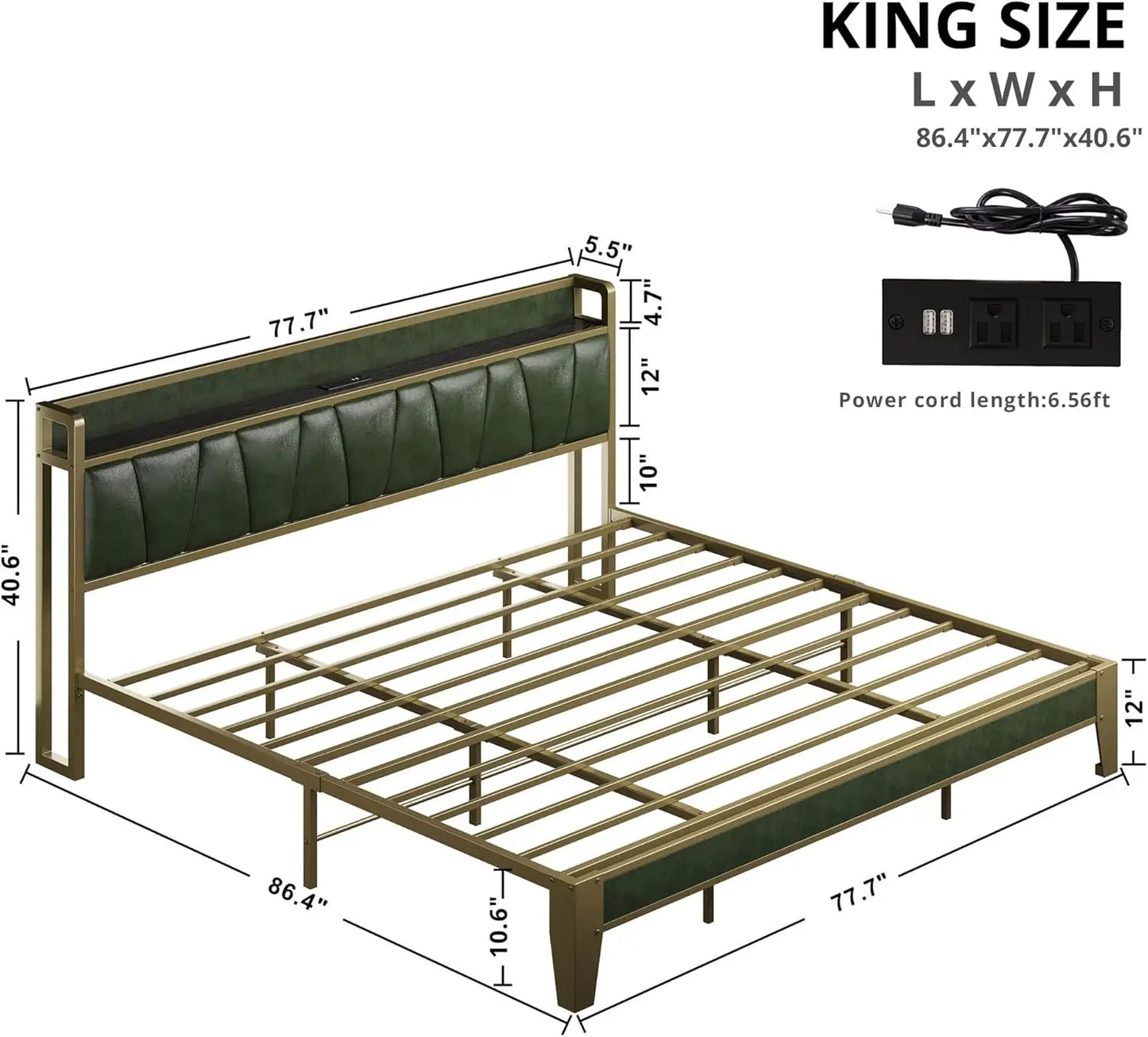Twin XL/Full/King/CaliforniaKing Bed Frame