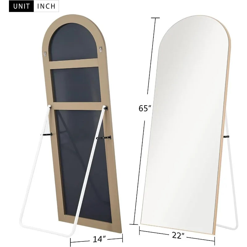 Arched Full Length Mirror 65"x22" Full Body
