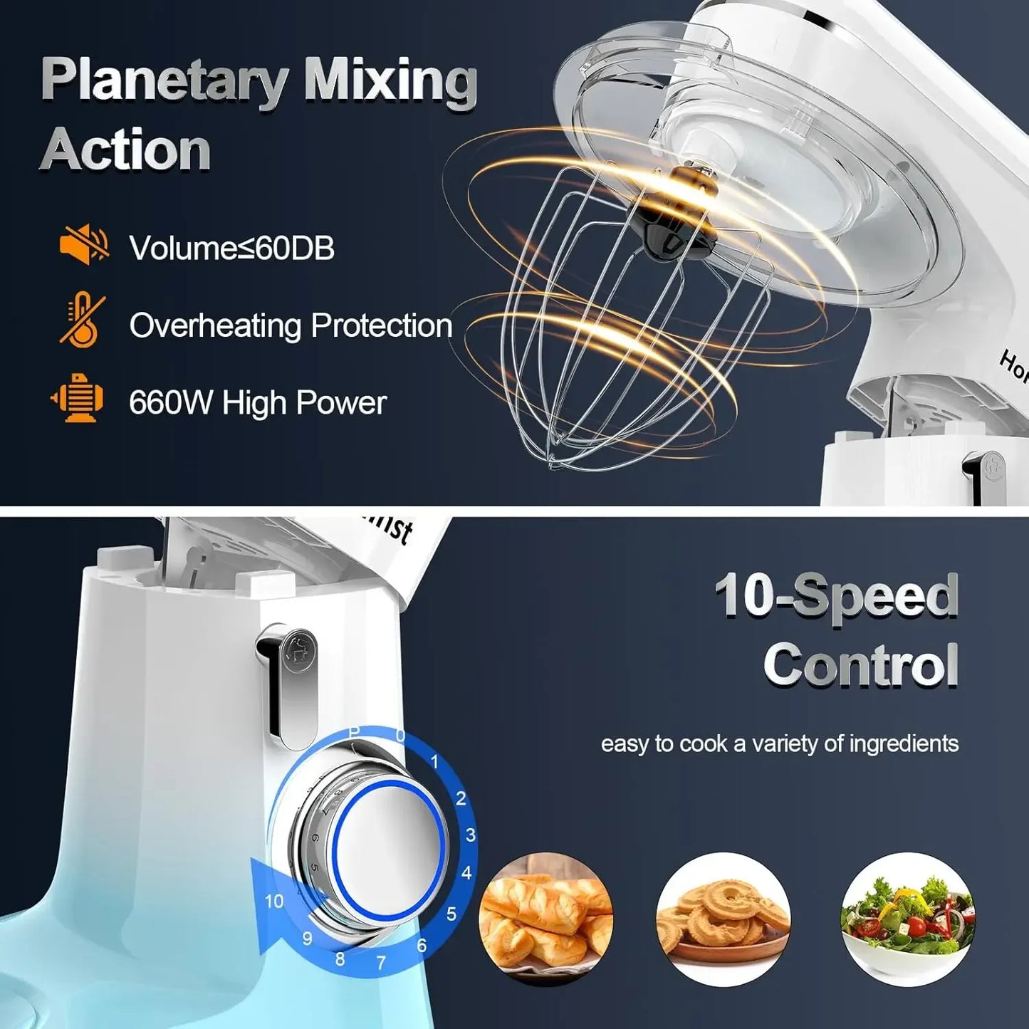 Tilt-Head Electric Stand Mixer