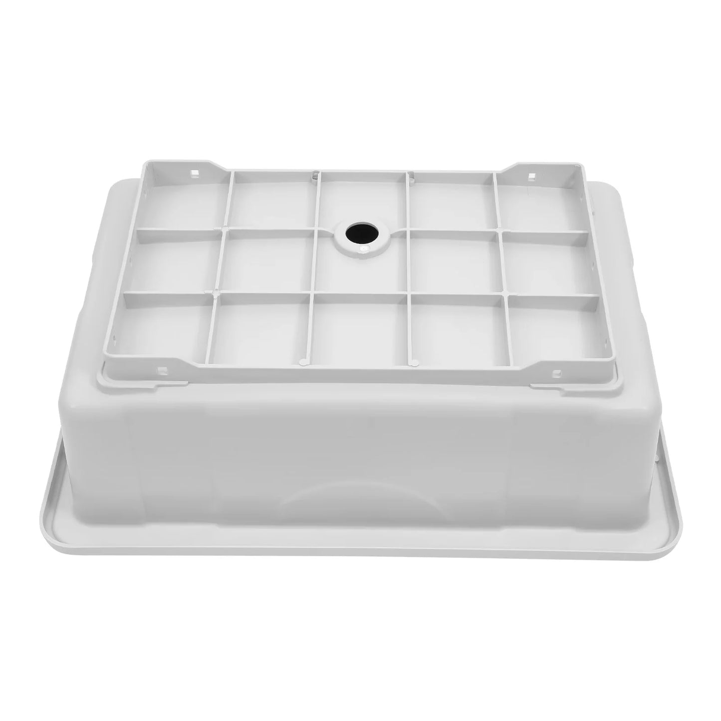 Utility Sink Laundry Tub for Laundry Room, Freestanding Plastic Laundry Sink w/Washboard, Portable Wash Bowl Basin w/Cold&Hot