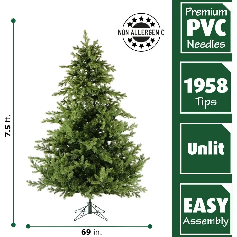 7.5-Ft Foxtail Pine Artificial Christmas Tree wStand