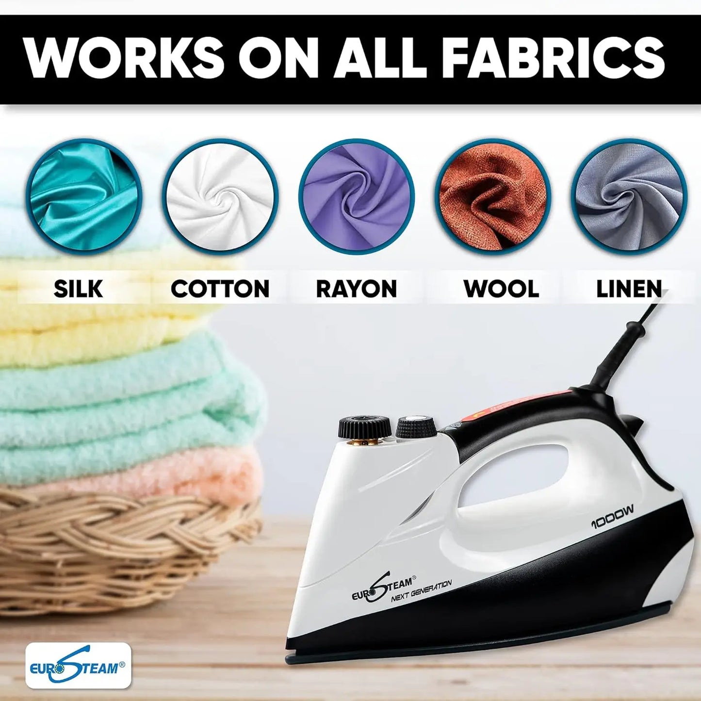 Anti-Drip, Scratch Resistant Professional Iron Steamer