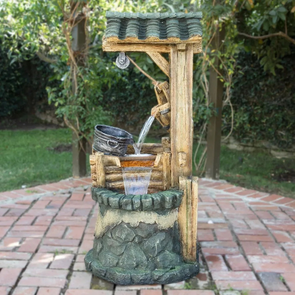 Outdoor Floor Rustic Water Well