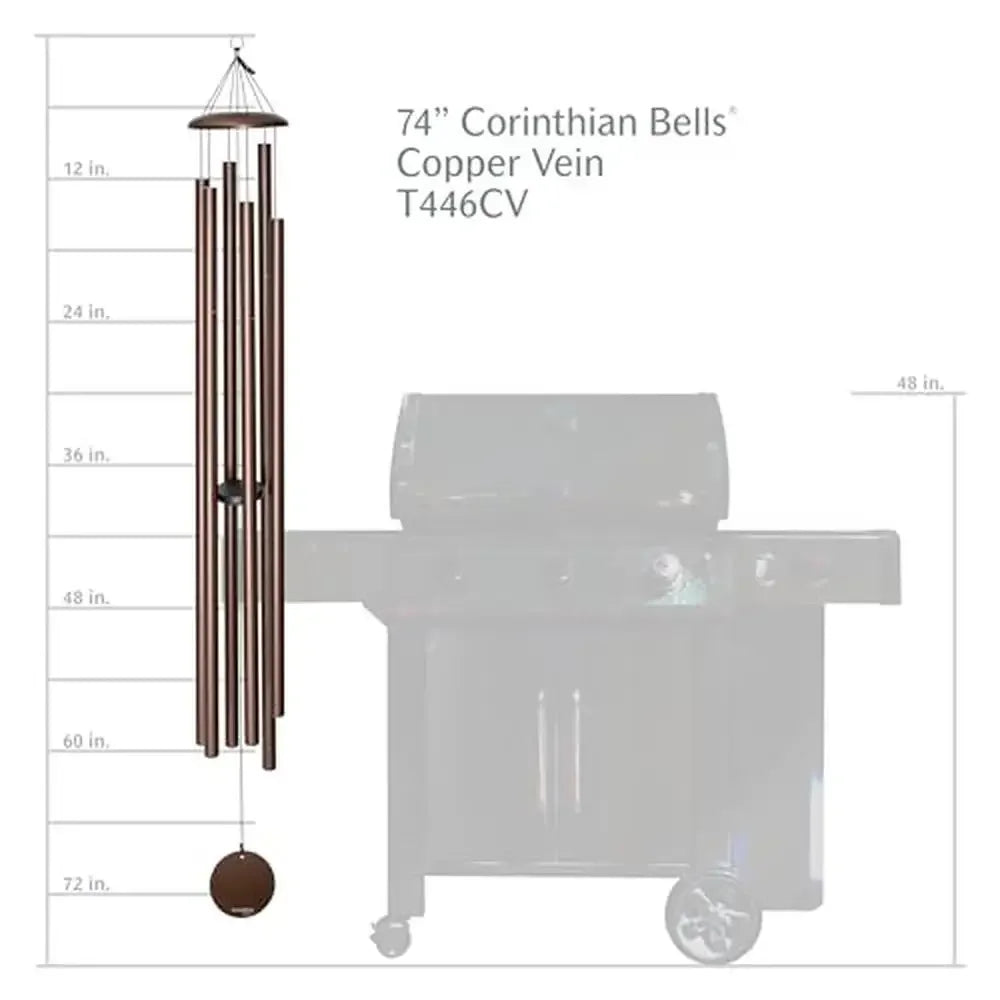 74" Copper Vein Aluminum Wind Chime