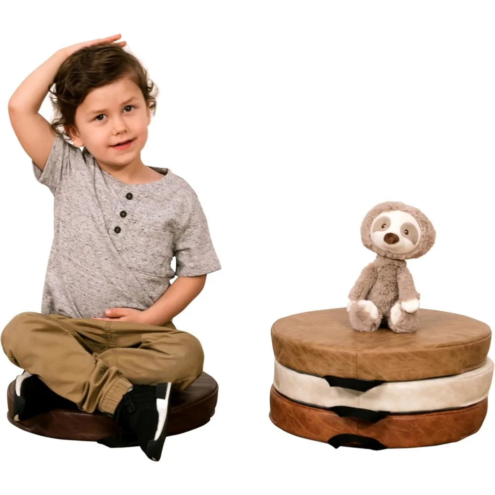 Rustic Kid 15 Inch Round Floor Cushions