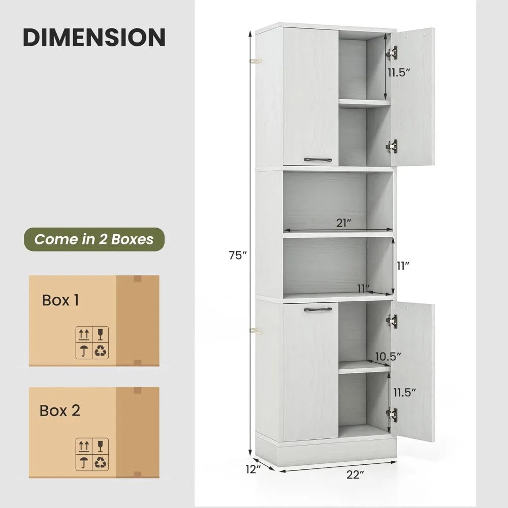 Bathroom Storage Cabinet  Anti-toppling Devices