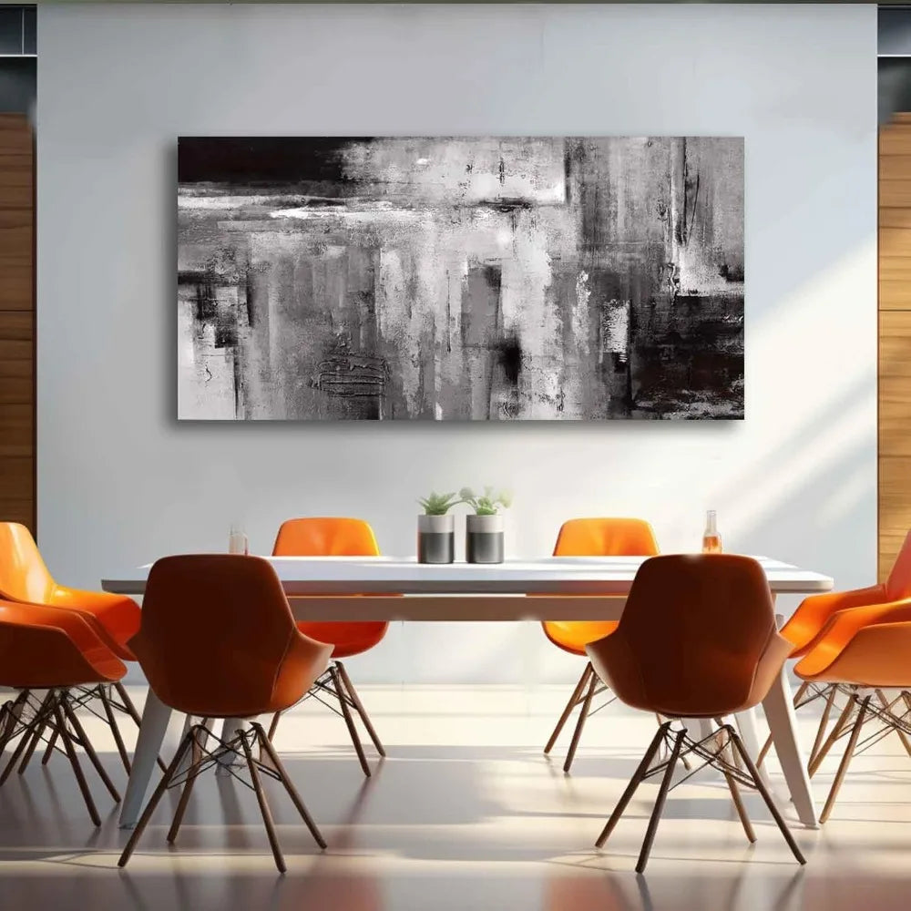 Black Abstract Wall Art Decor Painting