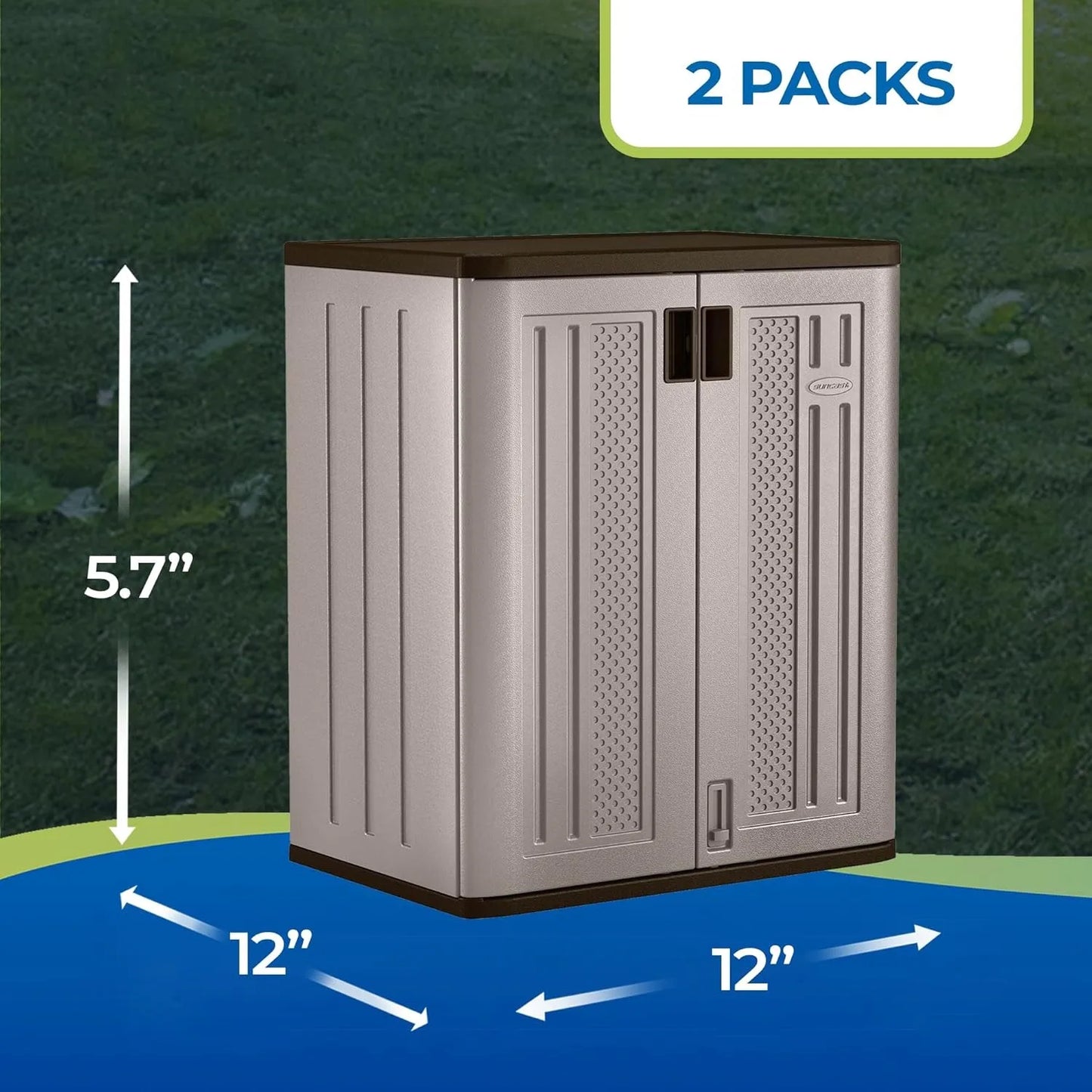 9 Cubic Feet Heavy Duty Plastic Cabinet