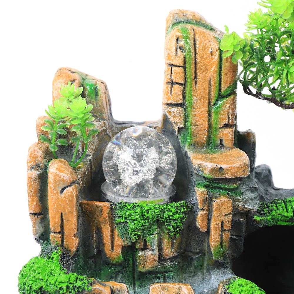 Desktop Resin Fountain Waterfall