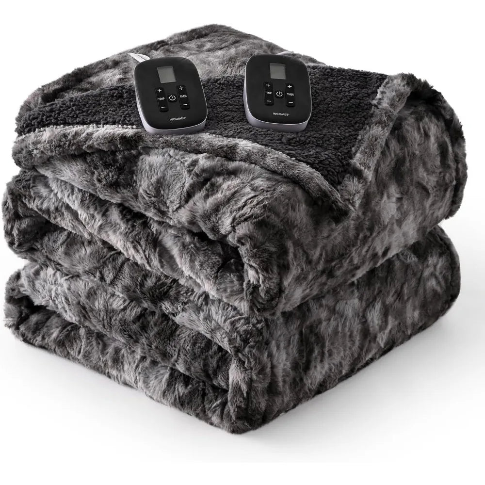 Electric Heated Blanket King Overheat Protection