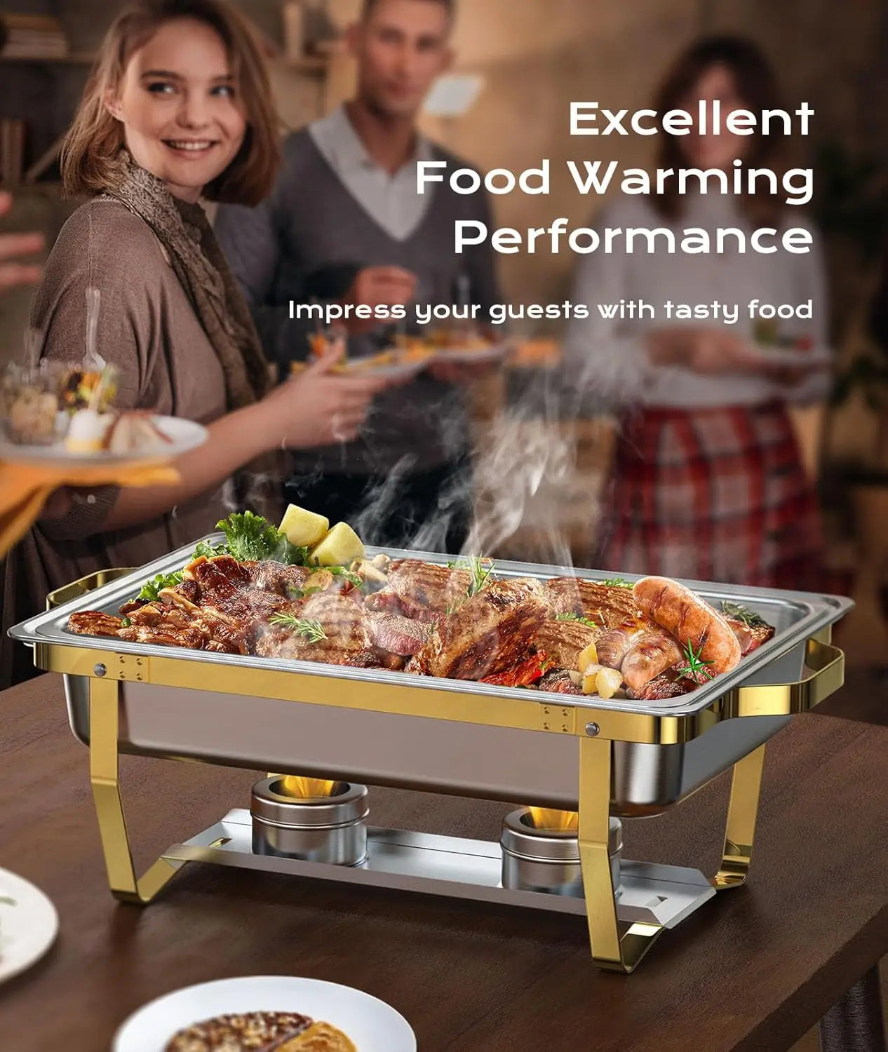 Chafing Dishes for Buffet 4 Pack