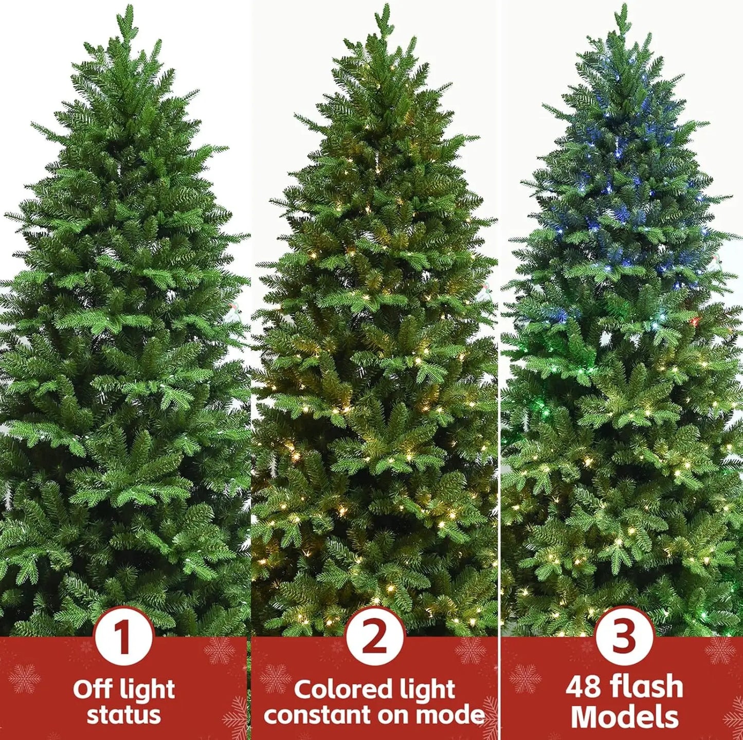 7ft Pre-lit Christmas Tree with Remote Control