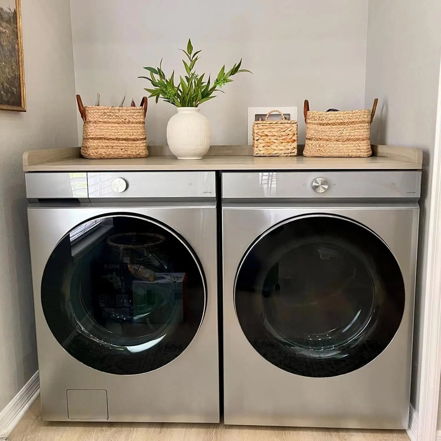 Washer Dryer Countertop With Edge Rails