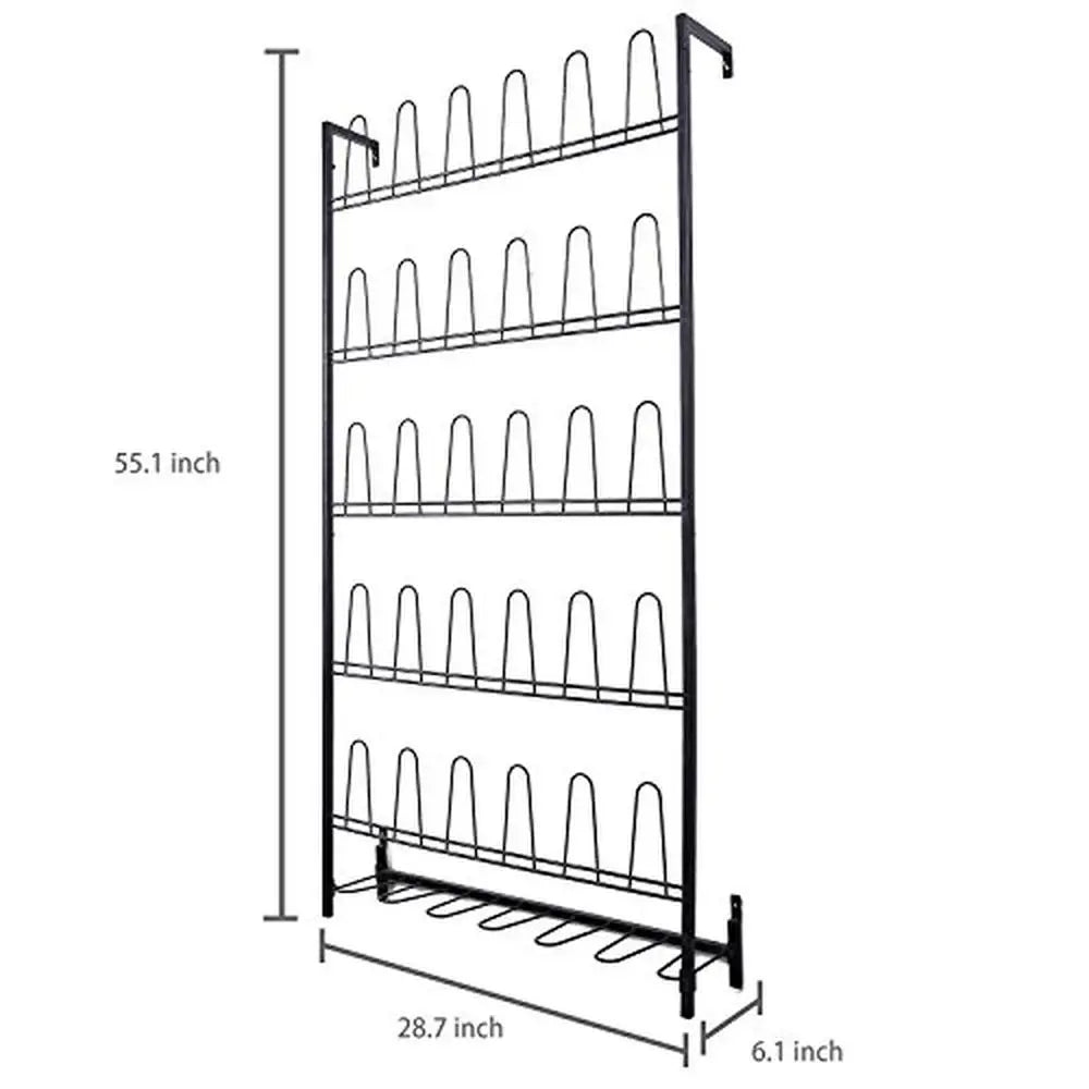 Metal Shoe Rack Mounted Organizer