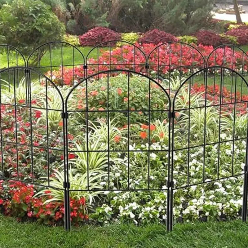 Garden Fences 10pcs Metal Fence Panels For Flower Bed Decorative Garden Fencing Animal Barrier Garden Fences And Borders For