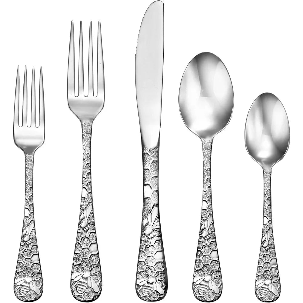 45pc Flatware Set Service For 8 Serving