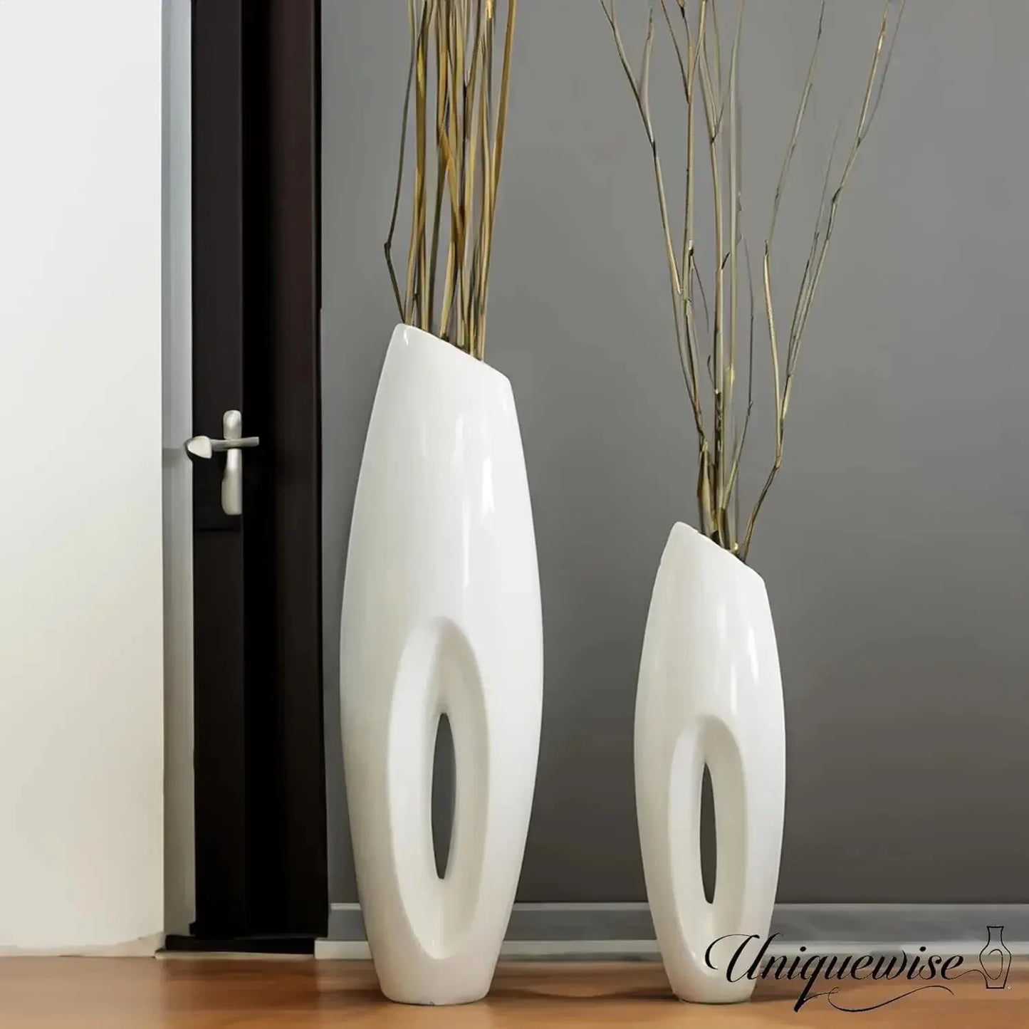 Modern White Large Floor Vase