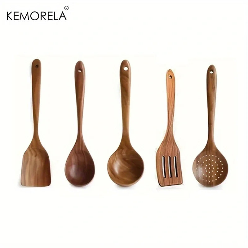 Thailand Teak Cooking  Kitchen Utensils