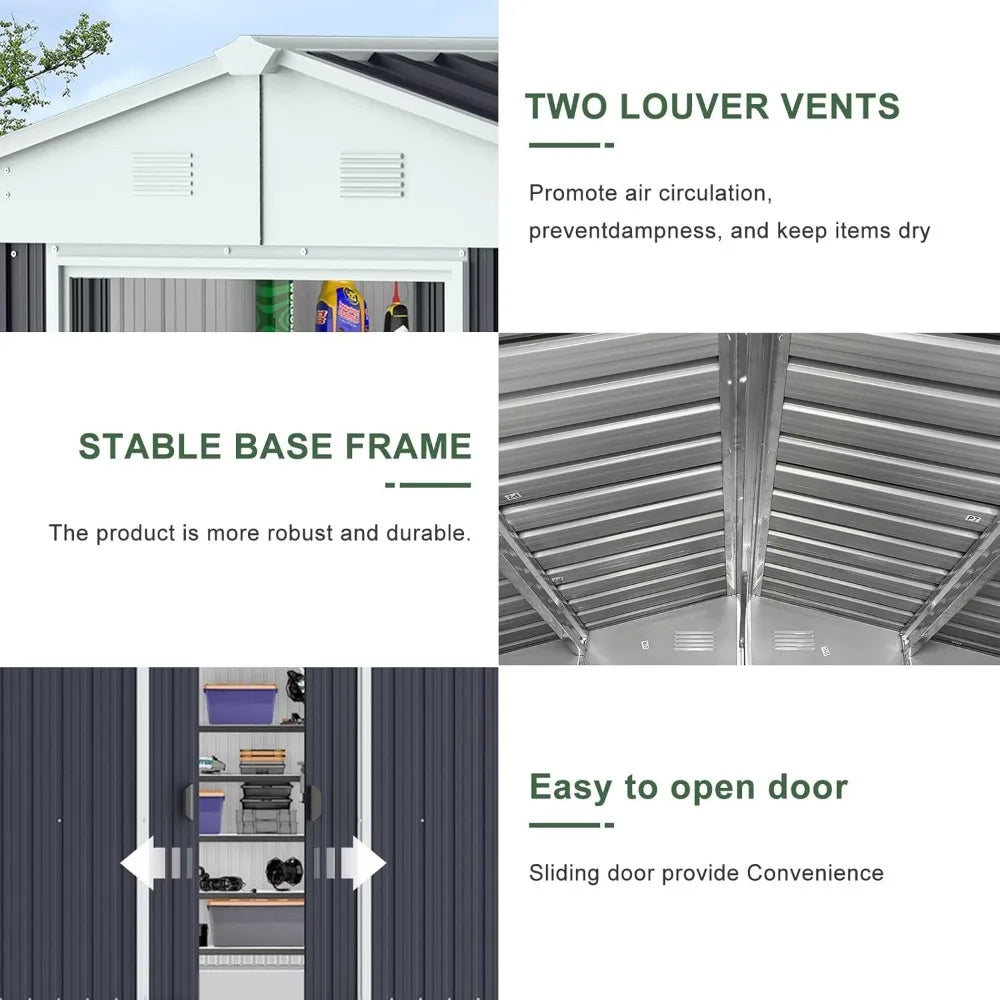 Utility Steel Tool Storage, Sliding Door