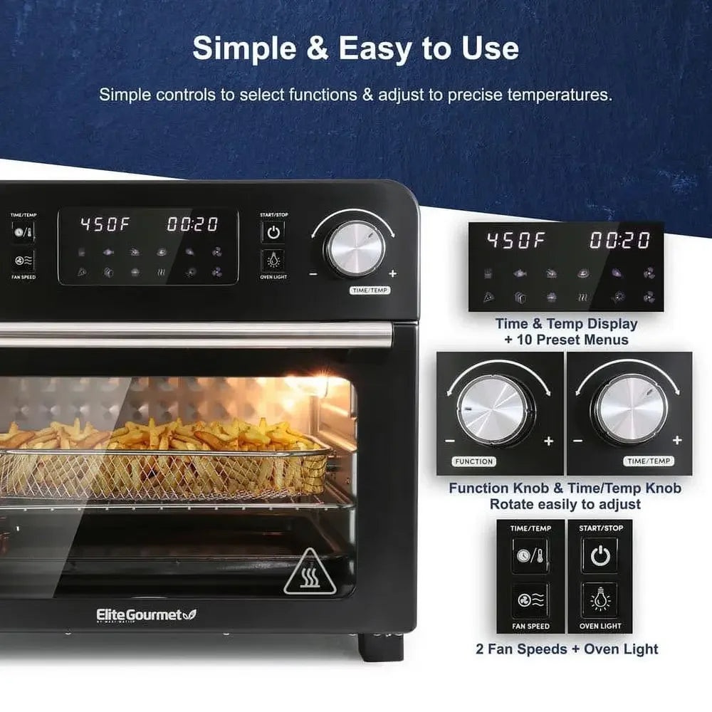 Air Fryer Rotisserie Oven/w 10 Menu Functions