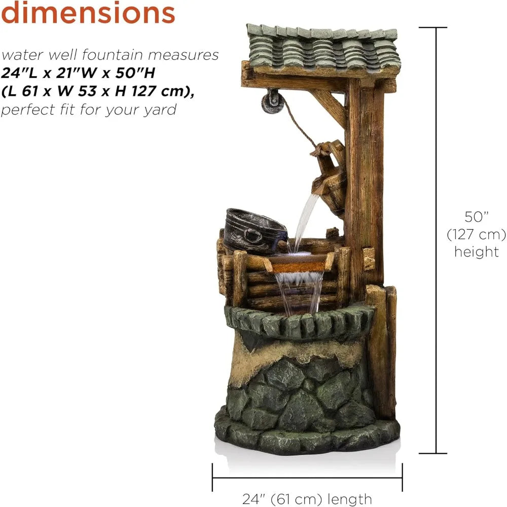 Outdoor Floor Rustic Water Well