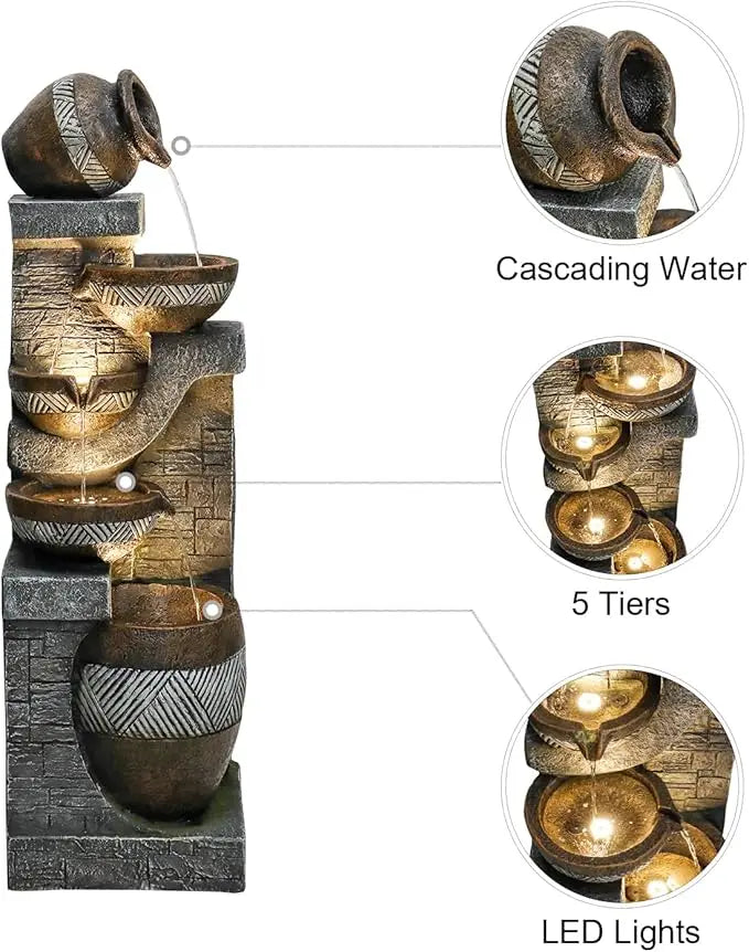 Indoor/Outdoor Garden Water Fountain