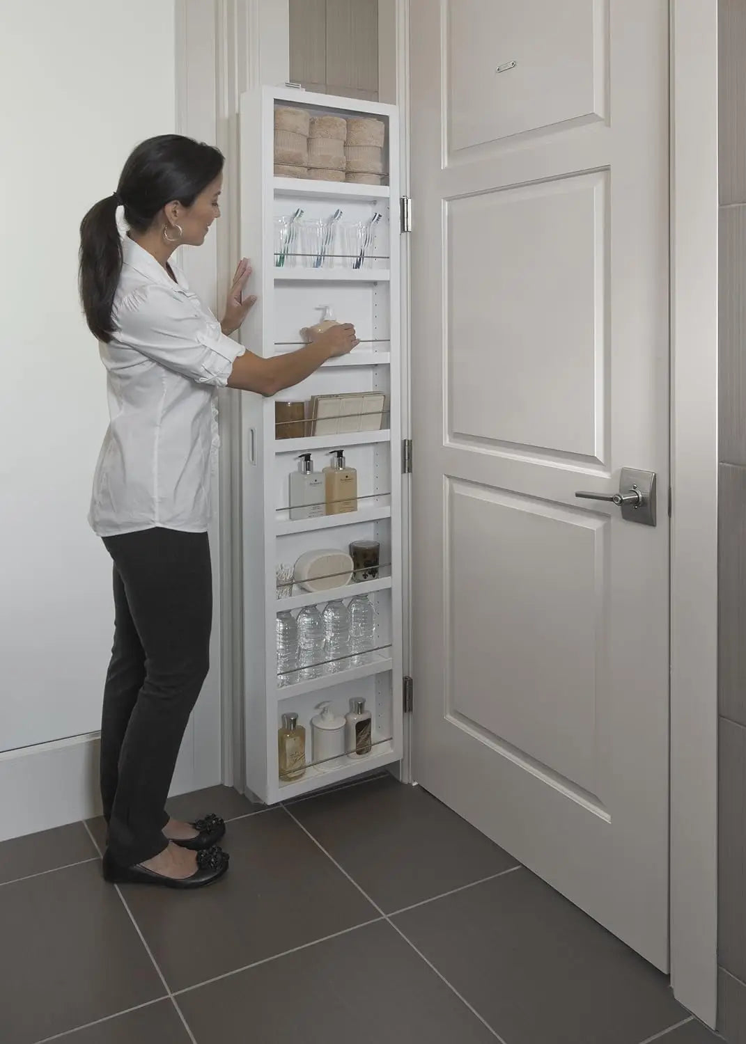 Bathroom Cabinets Deluxe Mirrored Behind The Door