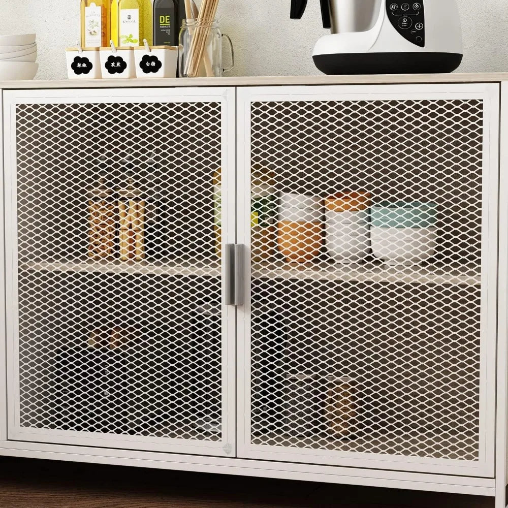 Modern Wood Sideboard Buffet Storage Cabinet