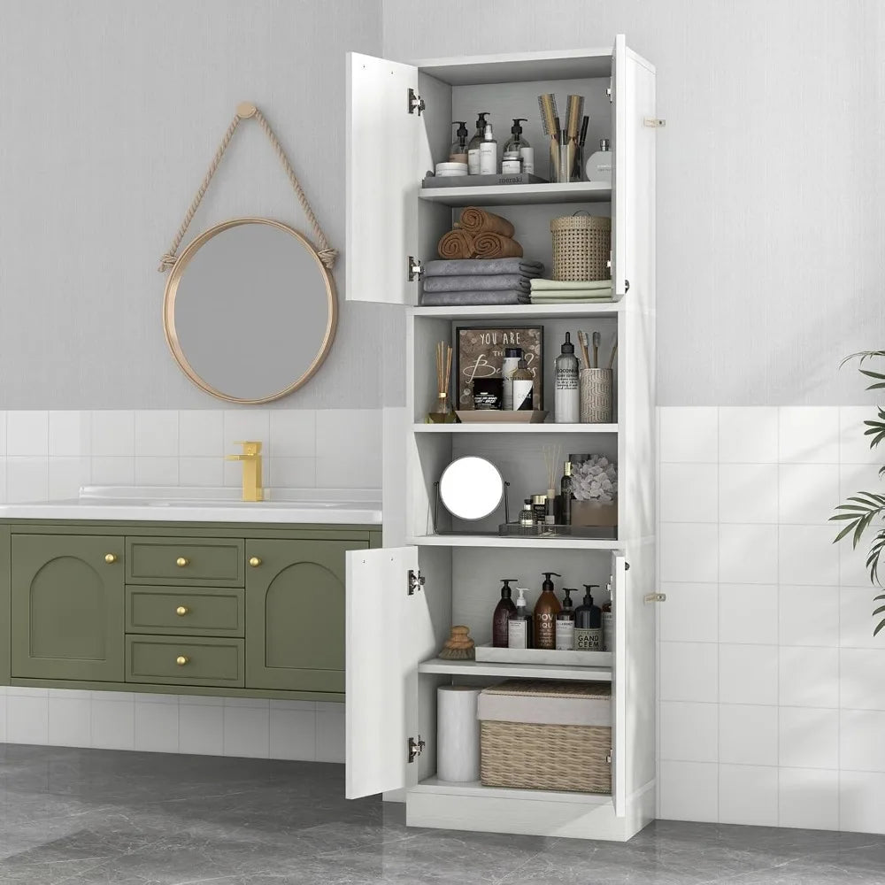 Bathroom Storage Cabinet  Anti-toppling Devices