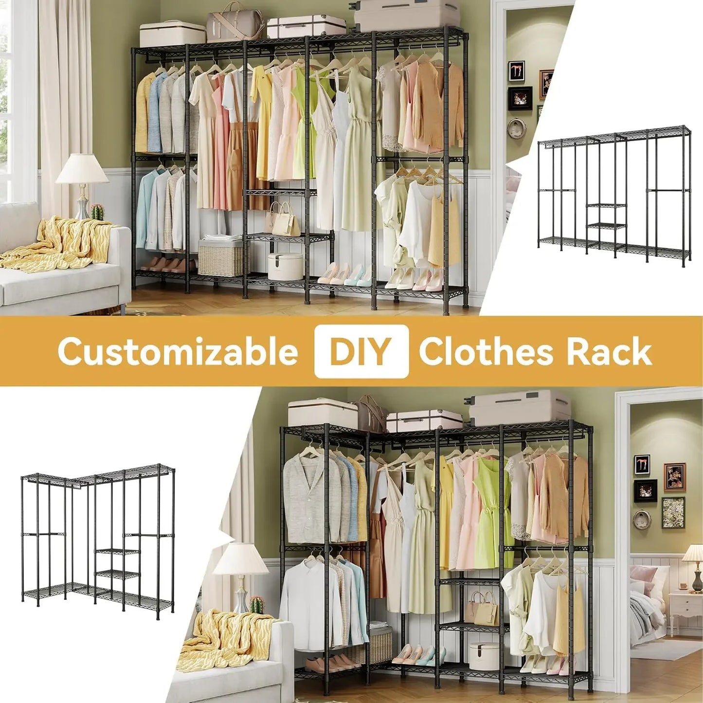 Extra Large Wire Garment Rack