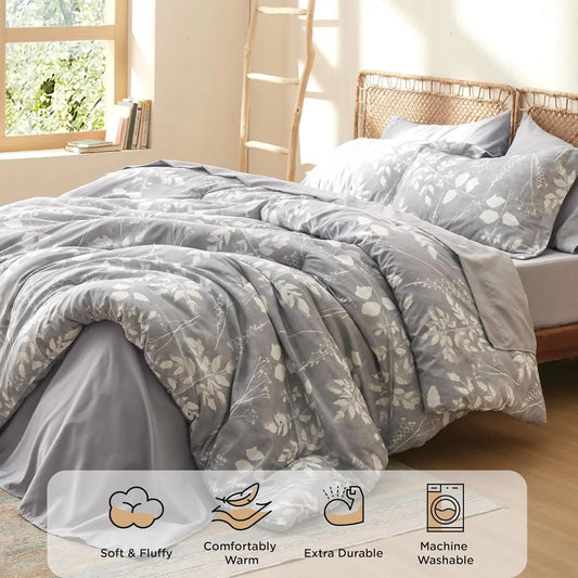 7 Pieces Floral Bedding Sets