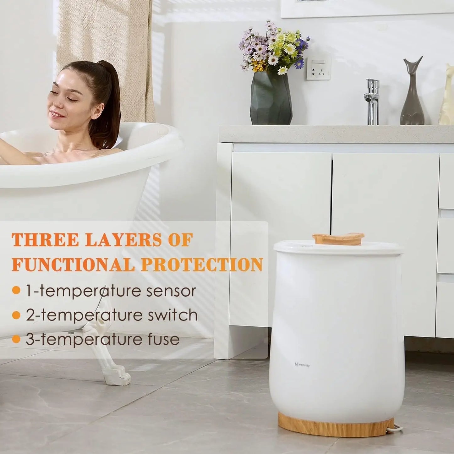 Luxury, Large Towel Warmer Bucket