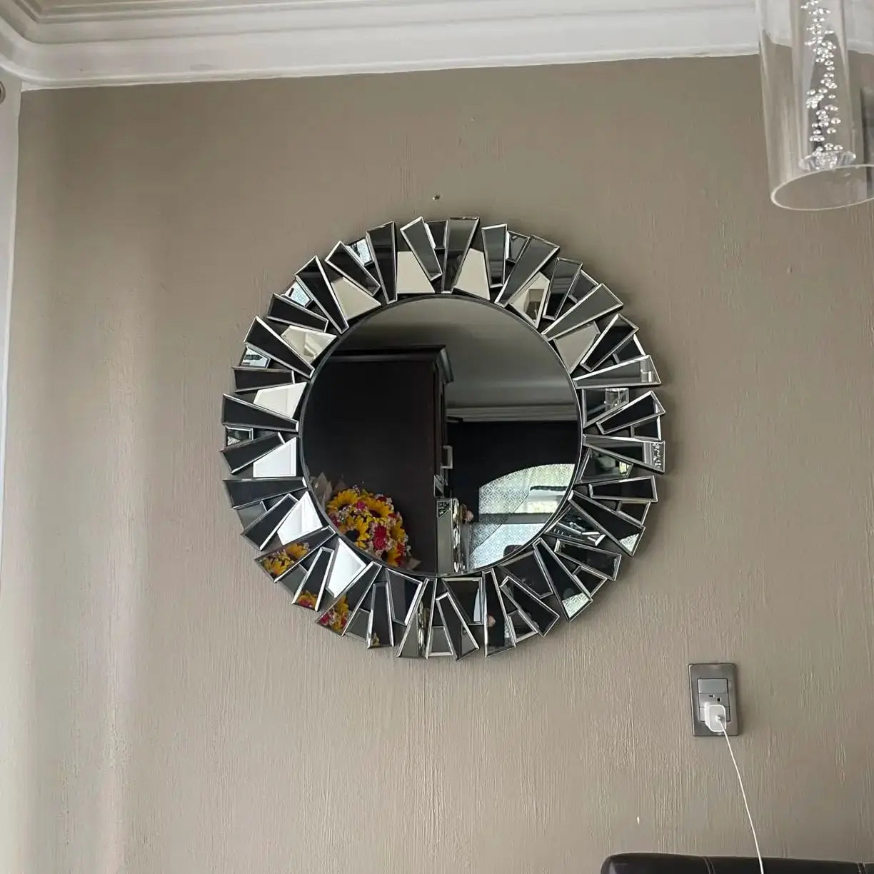 Unique Sunburst Decorative Wall Mirror