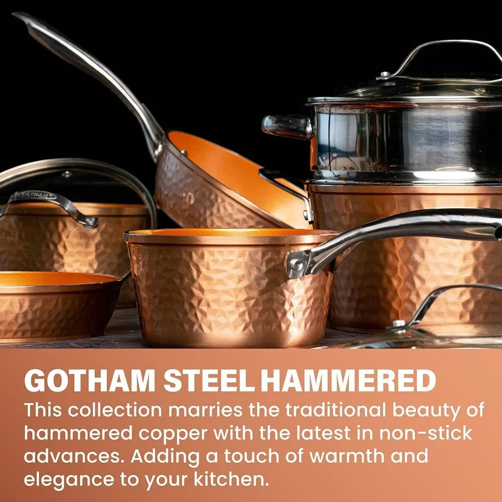 Hammered Copper Collection – 20 Piece Premium Set