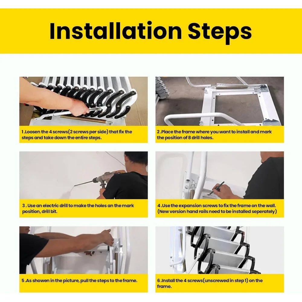 12FT Attic Ladder Pull Down System