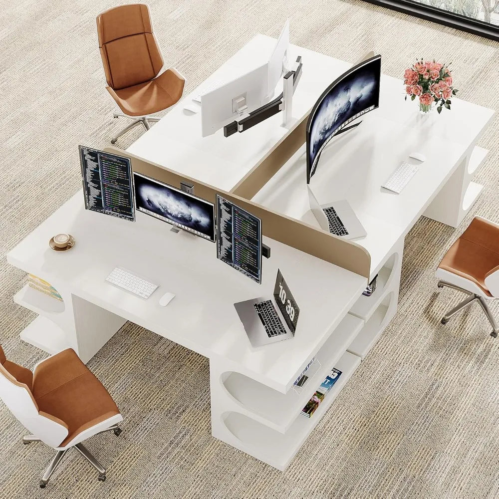 Executive Large Computer Desks with Storage