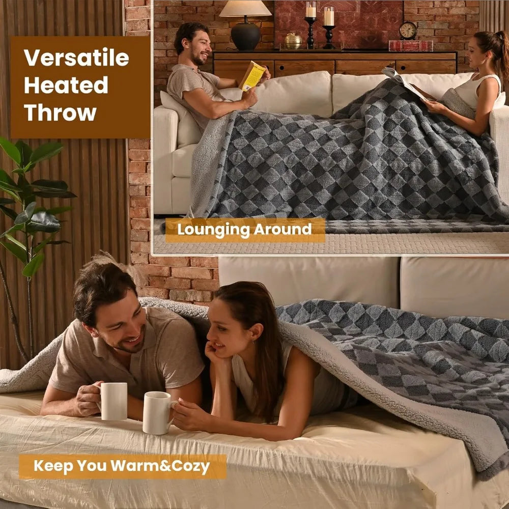 Heated  King Size Dual Controller Electric Blanket