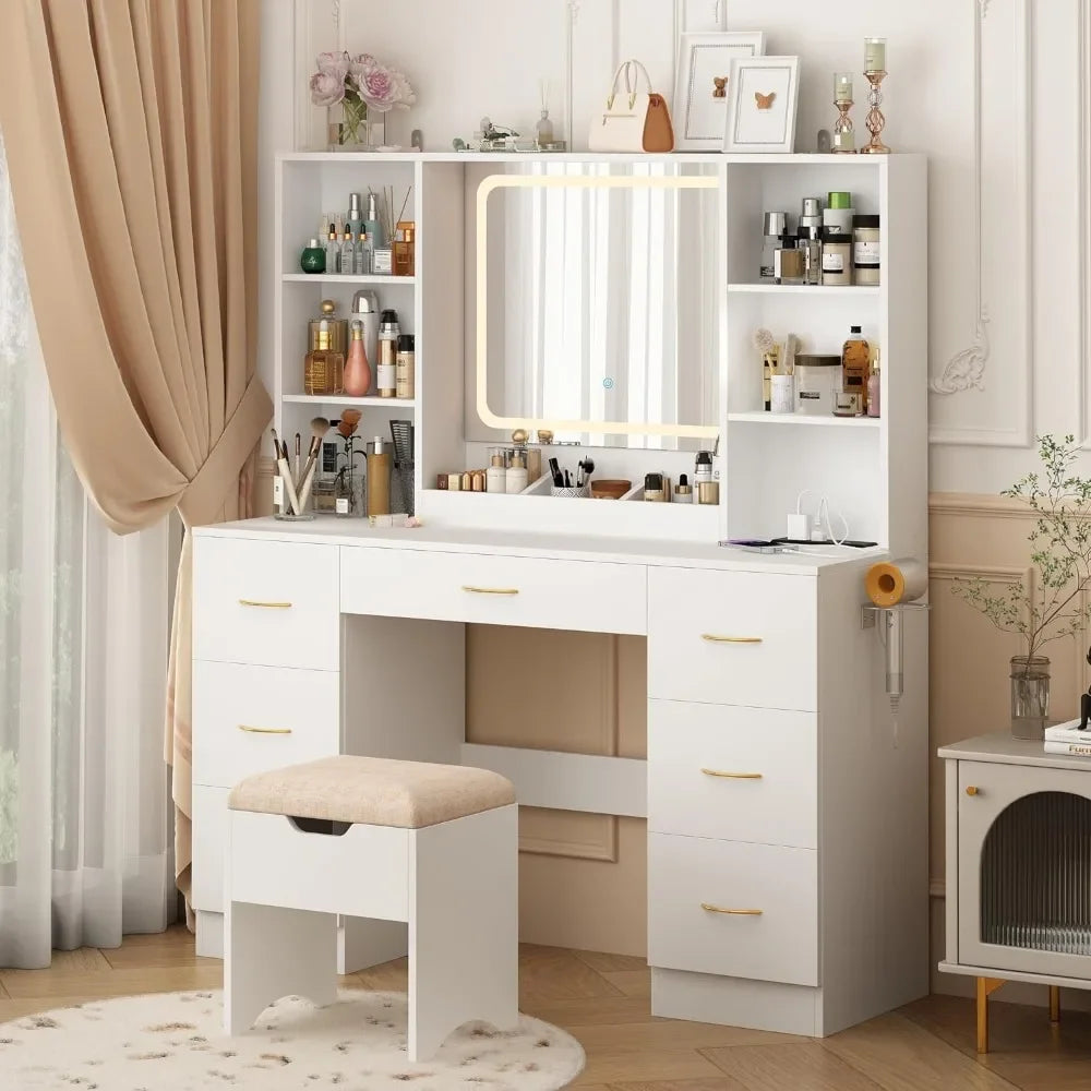 Air Dresser White Vanity Set