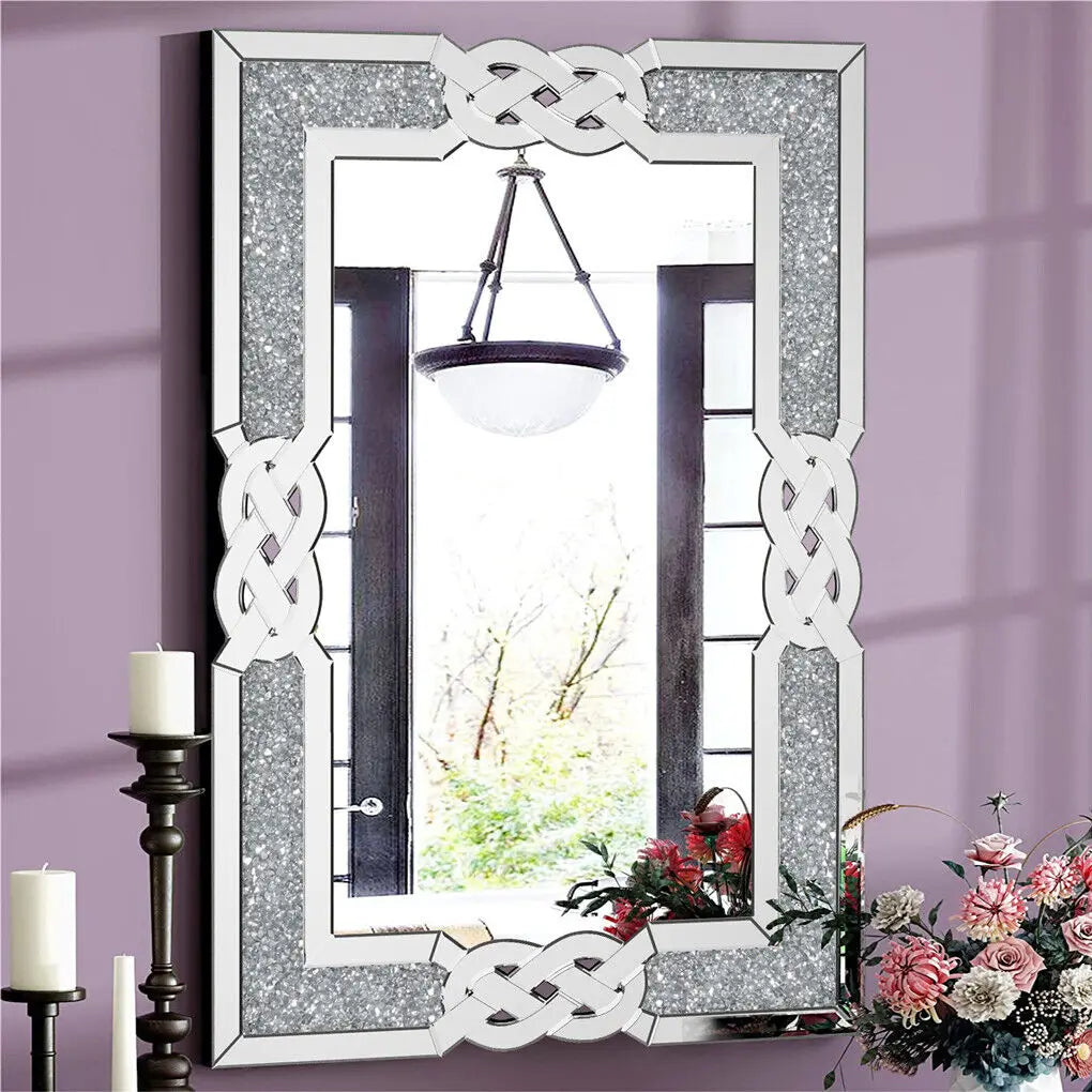 Decor Explosion-Proof Crystal Crush Diamond Mirror