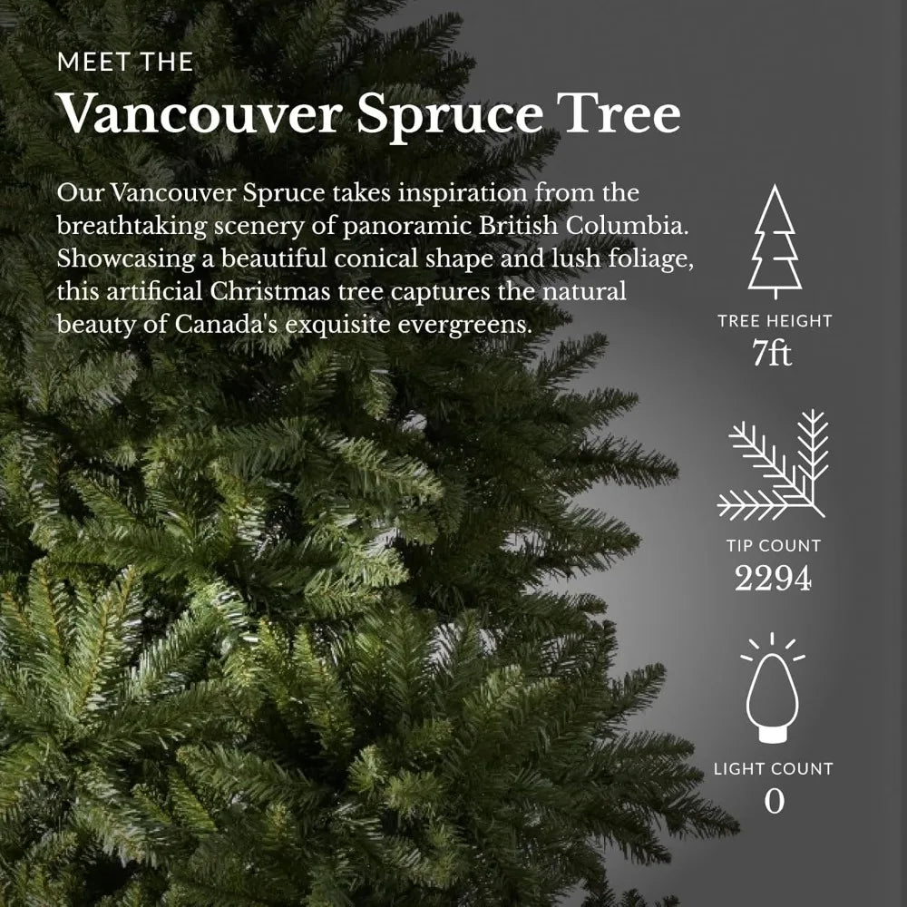 7ft Unlit Vancouver Spruce Tree