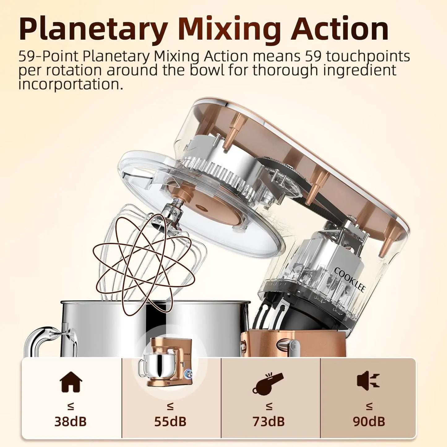 10-Speed Electric Kitchen Mixer