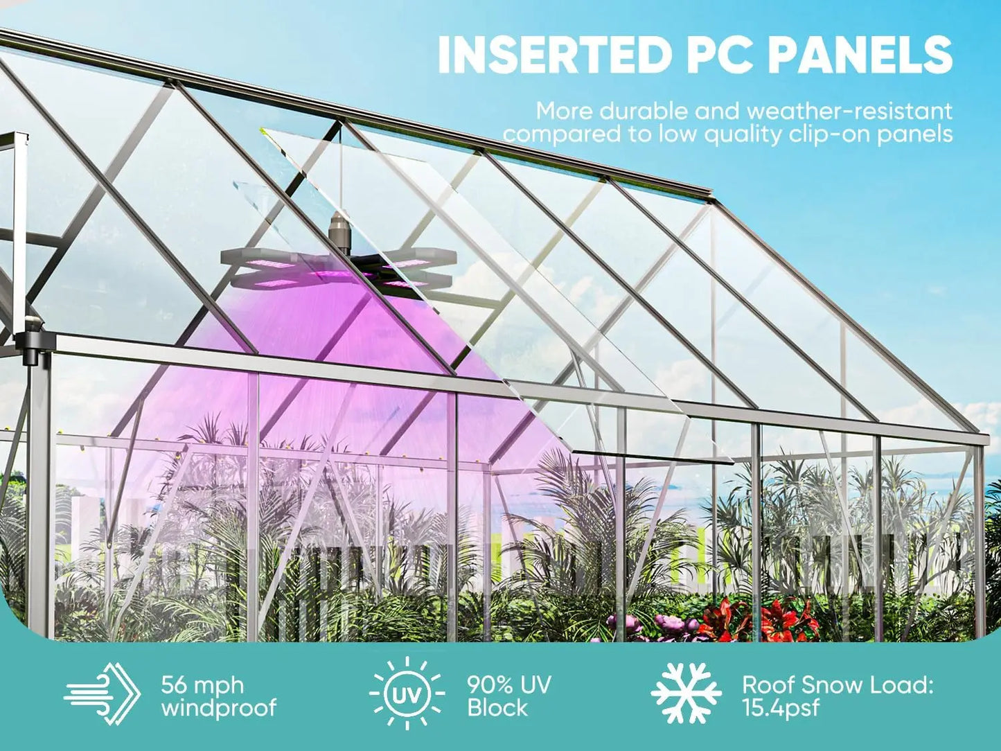 Heavy Duty Polycarbonate Greenhouse